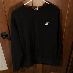 Nike Men's Classic Black Crewneck Sweater